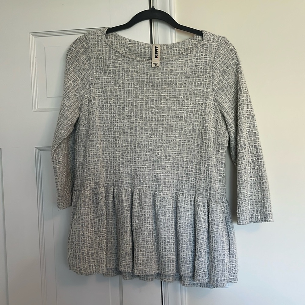 3/4 sleeve, peplum top